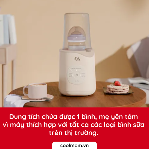 Máy hâm sữa và tiệt trùng điện tử Fatzbaby MONO 11 FB3009TN