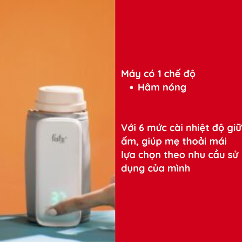 Dụng cụ hâm sữa du lịch cầm tay Fatzbaby Ready 4 FB3122WN