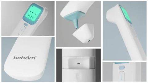 Nhiệt kế hồng ngoại đo trán và đo tai Beborn IT02