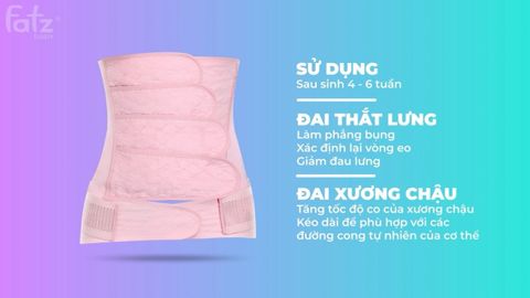 Đai đỡ bụng cho mẹ bầu Fatzbaby 2in1 FB0040VN
