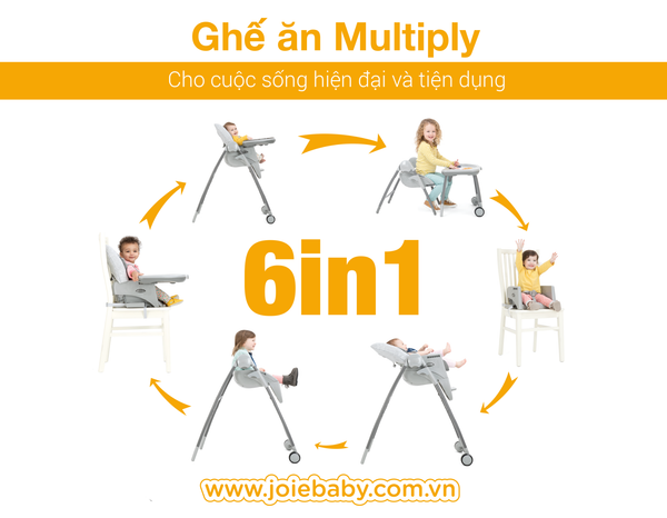 Ghế ăn dặm cho bé Joie Multiply 6in1 Portrait