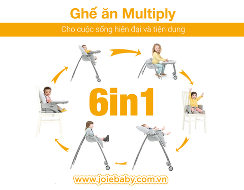 Ghế ăn dặm cho bé Joie Multiply 6in1 Portrait