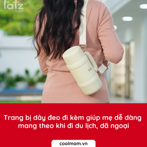 Bình đun và hâm nước pha sữa di động Fatzbaby Mini Smart 4 FB3623FD