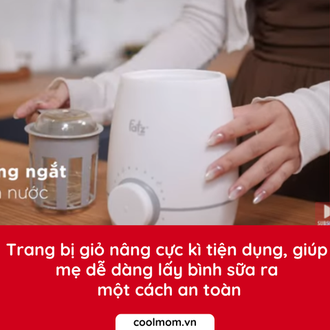 Máy hâm sữa và tiệt trùng Fatzbaby Mono 10 FB3053SJ