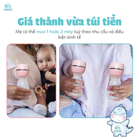 Máy hút sữa không dây chi bé Chibé Momi 3 CB025