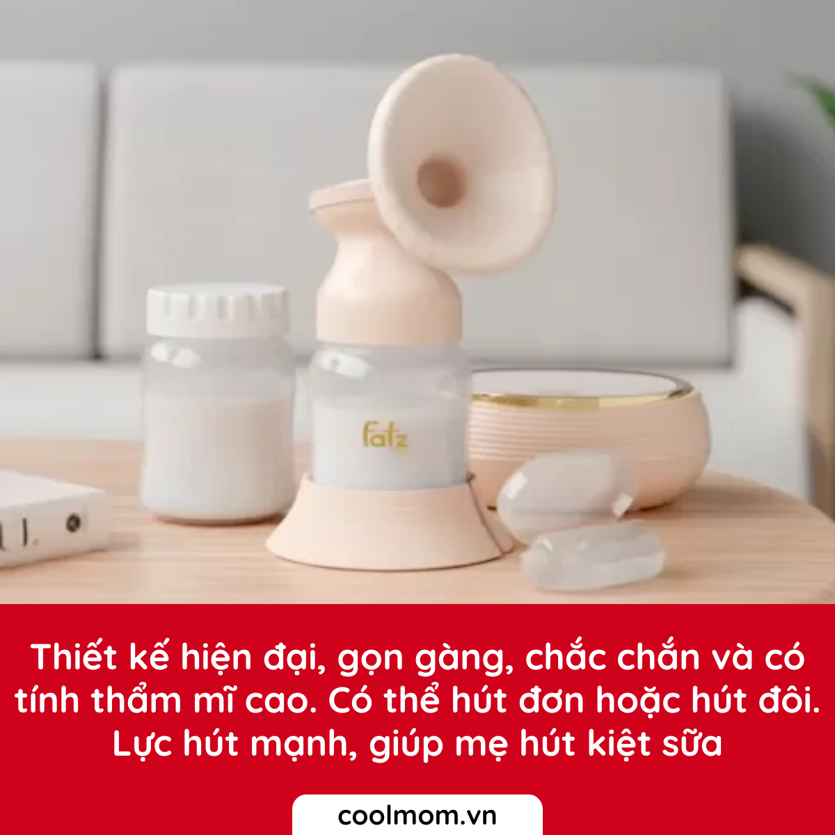 Máy hút sữa điện đôi và hút mũi Fatzbaby RESONANCE 8 FB1298BT