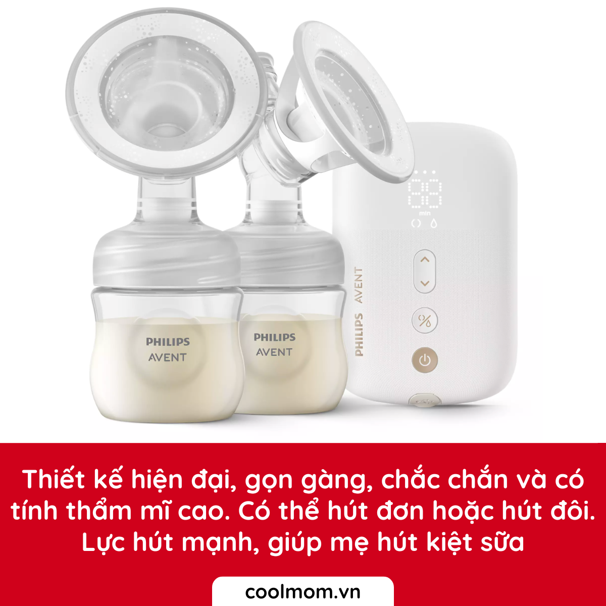 Máy hút sữa điện đôi Philips Avent Eureka Plus SCF394.11