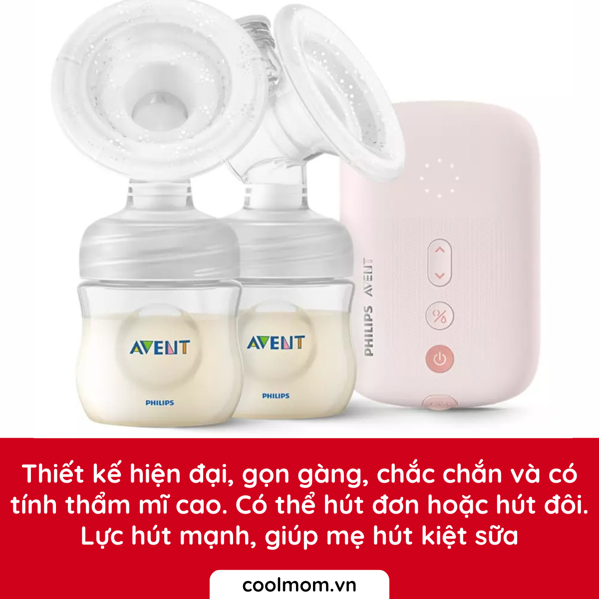 Máy hút sữa điện đôi Philips Avent Eureka SCF393.11