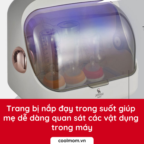 Máy tiệt trùng sấy khô Moaz BéBé UVC úp bình sữa MB-044