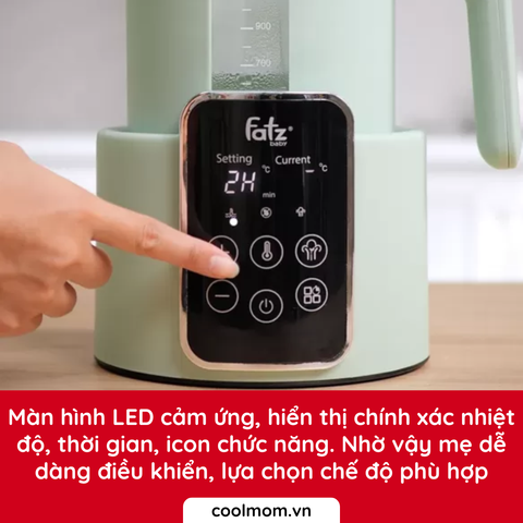Máy đun và hâm nước pha sữa điện tử Fatzbaby Quickpro 2 FB3190RS