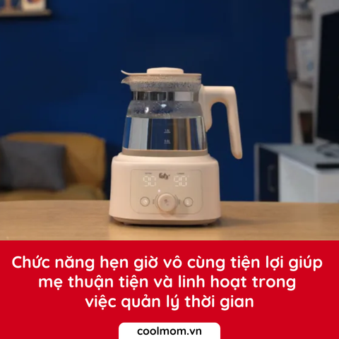 Máy đun và hâm nước pha sữa thủy tinh Fatzbaby HIQUICK 3 FB3702HB