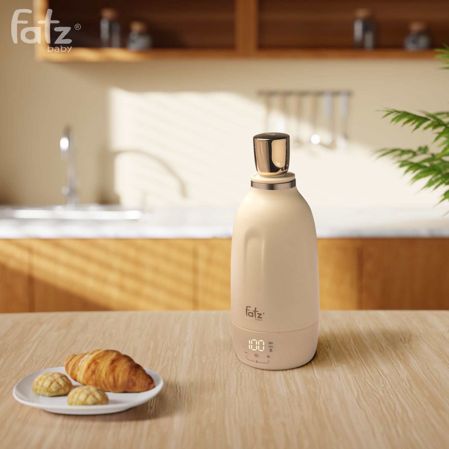 Bình đun, hâm và đo độ tinh khiết nước pha sữa di động Mini Smart 11 Plus