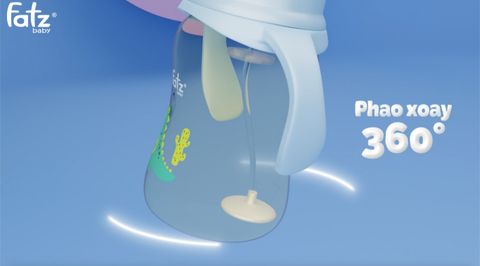 Bình tập uống Fatzbaby bật hút 2 tay cầm với phao 360 độ TRITAN 250ml FB0250N