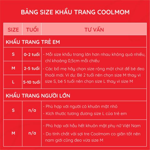 Khẩu trang người lớn Coolmom chất liệu sợi tre cao cấp màu xanh cyan size S / CM-0006-S-XC