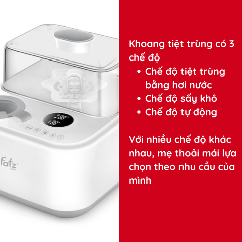 Máy tiệt trùng bình sữa Fatzbaby CAPTAIN 1 FB4320SJ