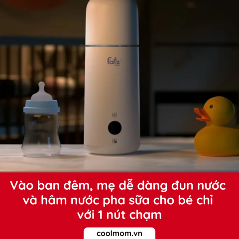 Dụng cụ đun và hâm nước pha sữa cầm tay Fatzbaby Mini Smart 1 FB3622VA