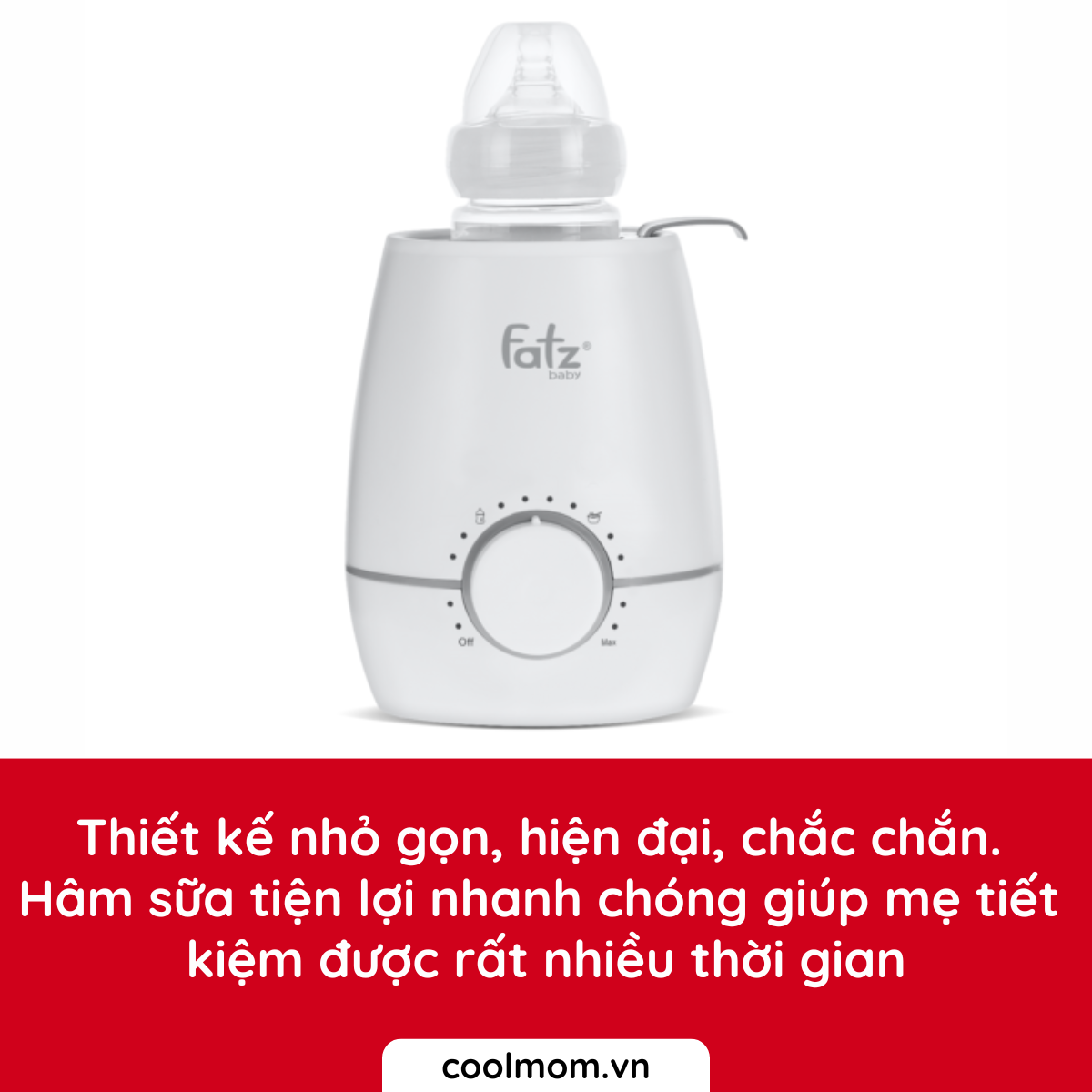 Máy hâm sữa và tiệt trùng Fatzbaby Mono 10 FB3053SJ