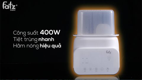 Máy hâm sữa tiệt trùng Fatzbaby điện tử DUO 4 FB3095MX