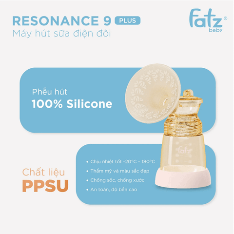 Máy hút sữa điện đôi Fatzbaby Resonance 9 Plus – FB1168MB