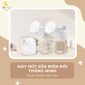Máy hút sữa điện đôi thông minh Moaz BéBé MB-054