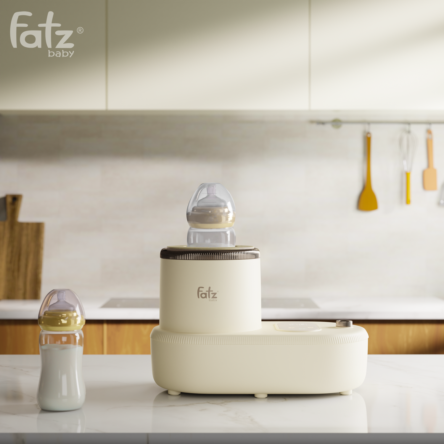 Máy lắc sữa và hâm sữa bằng khí nóng Fatzbaby Shake 4 Plus FB3968VN