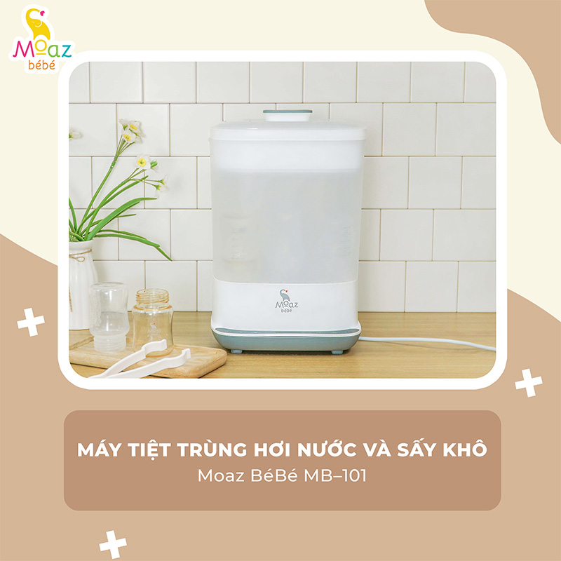 Máy tiệt trùng hơi nước và sấy khô Moaz BéBé MB-101