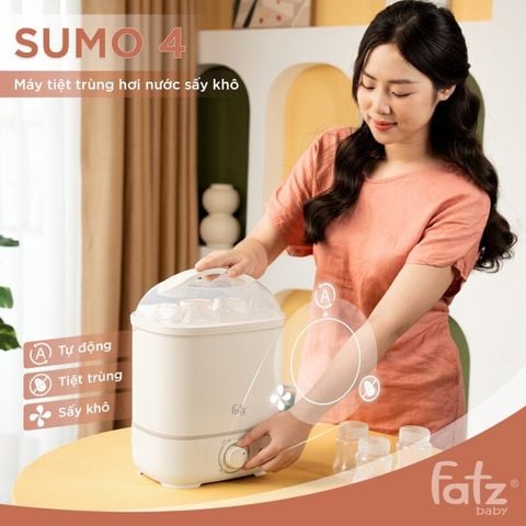 Máy tiệt trùng bình sữa Fatzbaby Sumo 4 FB4916BK