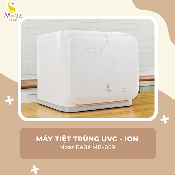 Máy tiệt trùng sấy khô bình sữa bằng tia UVC-ION Moaz BéBé MB-089