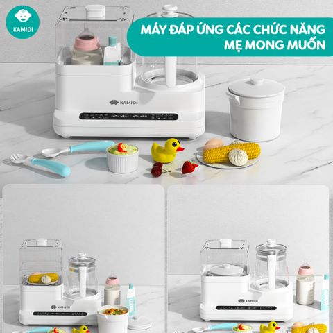 Máy đun nước hâm sữa tiệt trùng sấy khô đa năng Kamidi Speed 2