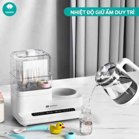 Máy đun nước hâm sữa tiệt trùng sấy khô đa năng Kamidi Speed 2