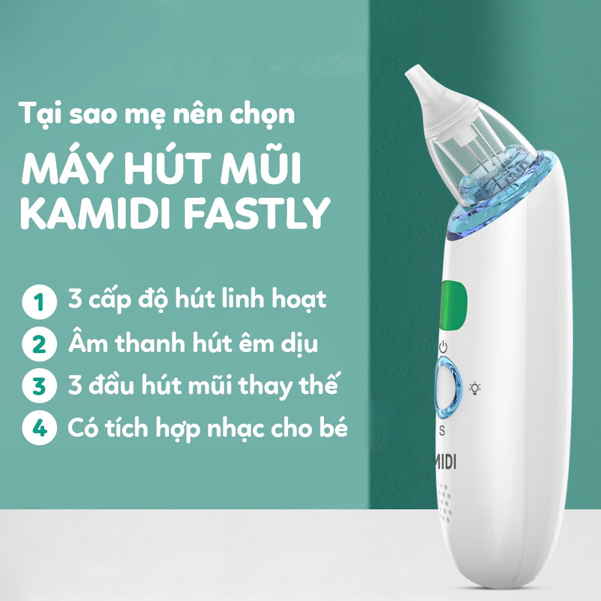 Máy hút mũi cho bé an toàn giá tốt Kamidi Fastly