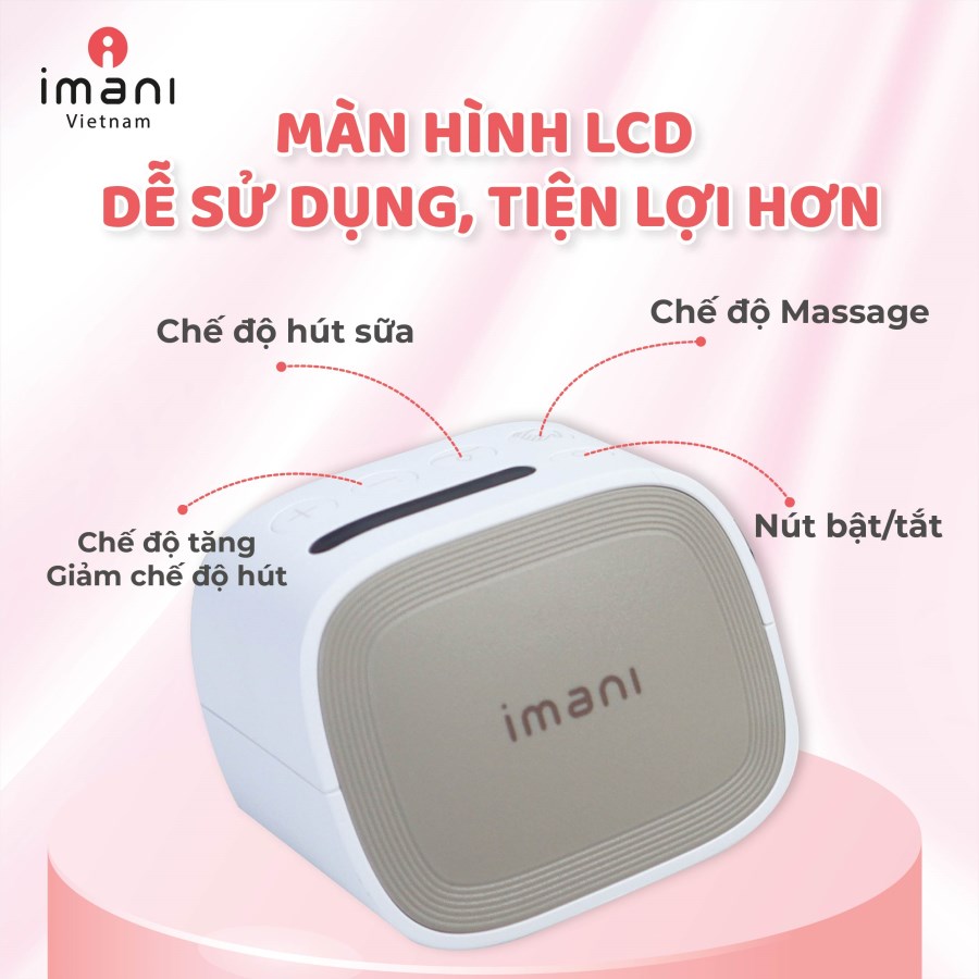 Máy hút sữa rảnh tay không dây Imani I2 Plus (1 chiếc)