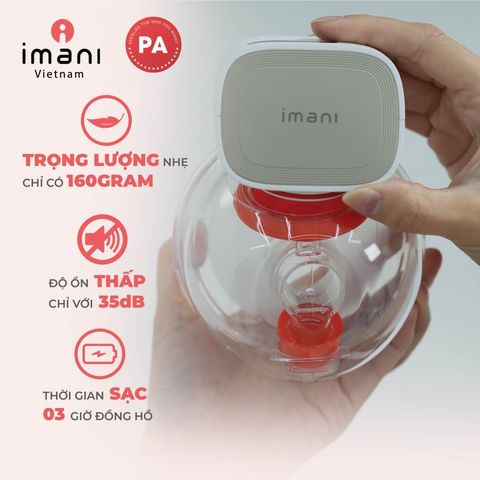 Máy hút sữa rảnh tay không dây Imani I2 Plus (1 chiếc)