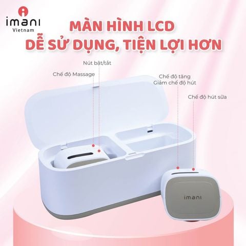 Máy hút sữa rảnh tay không dây Imani I2 Plus With Dock