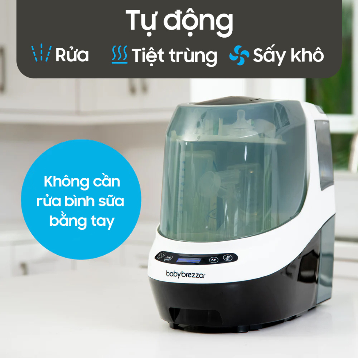 Máy rửa bình sữa Baby Brezza Bottle Washer Pro