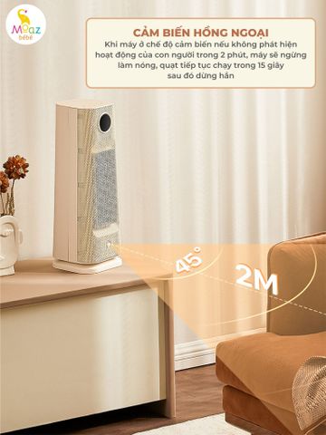 Máy sưởi điện đa năng PTC Moaz BéBé MB-077