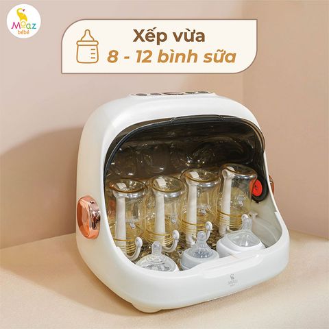 Máy tiệt trùng sấy khô Moaz BéBé UVC úp bình sữa MB-044 Plus