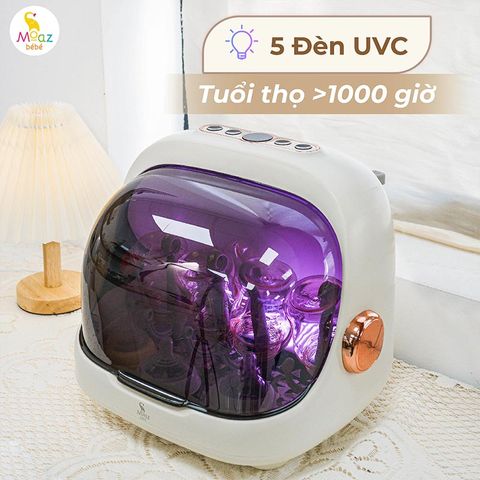 Máy tiệt trùng sấy khô Moaz BéBé UVC úp bình sữa MB-044 Plus
