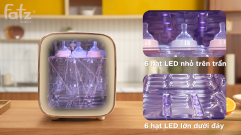 Máy tiệt trùng bình sữa Fatzbaby UVC LED King 6 FB4723VN