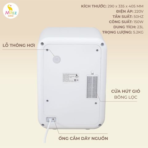 Máy tiệt trùng bình sữa Moaz BéBé MB-073