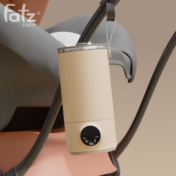 Bình hâm nước pha sữa và khuấy sữa di động Fatzbaby Mini Smart 5 FB3802WN