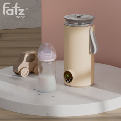 Bình hâm nước pha sữa và khuấy sữa di động Fatzbaby Mini Smart 5 FB3802WN