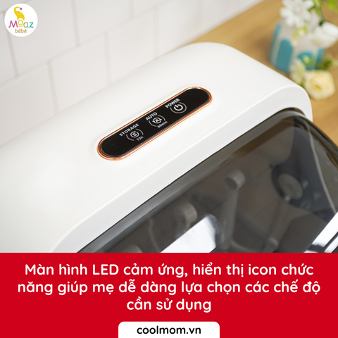 Máy tiệt trùng sấy khô Moaz BéBé UVC úp bình sữa MB-044