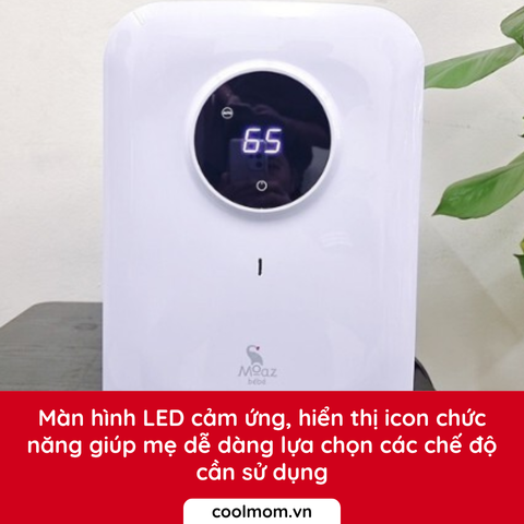 Máy tiệt trùng sấy khô Moaz BéBé UV và bảo quản bình sữa MB-023