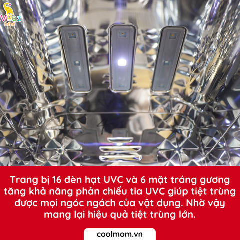 Máy tiệt trùng UVC ION Moaz BéBé MB-072