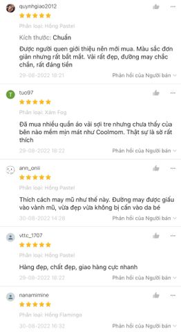 Mũ sơ sinh tròn Coolmom chất liệu sợi tre cao cấp màu hồng flamingo / CM-0002-1M-HF