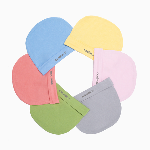 Mũ sơ sinh tròn Coolmom chất liệu sợi tre cao cấp màu hồng flamingo / CM-0002-1M-HF