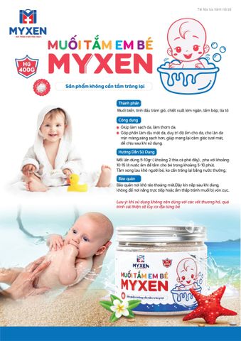 Muối tắm em bé MYXEN MT-01