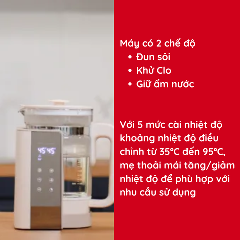 Máy đun nước và hâm nước pha sữa điện tử Fatzbaby Quickpro 1 FB3511BT