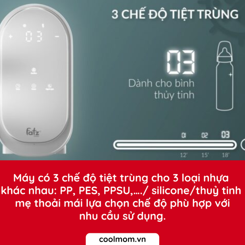 Máy hâm sữa tiệt trùng điện tử Fatzbaby DUO 6 FB3090CY